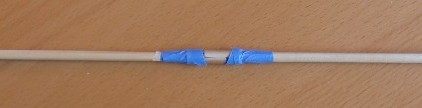 flute and whistle swab cotton tip cinched tight